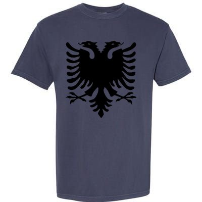 Albanian Flag Eagle Garment-Dyed Heavyweight T-Shirt