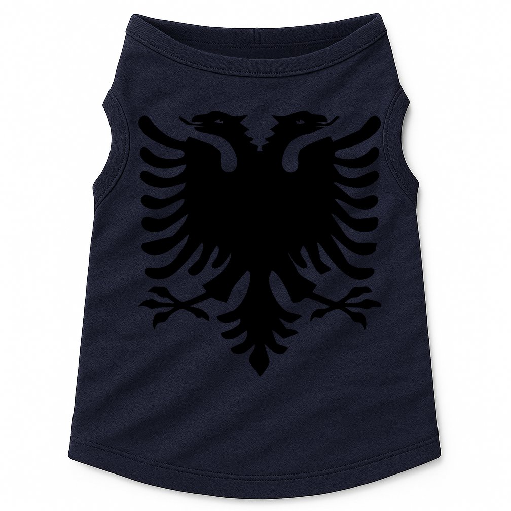 Albanian Flag Eagle Doggie Tank
