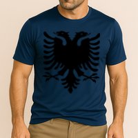 Albanian Flag Eagle Cooling Performance Crew T-Shirt