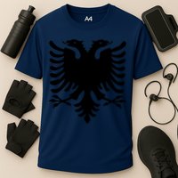 Albanian Flag Eagle Cooling Performance Crew T-Shirt