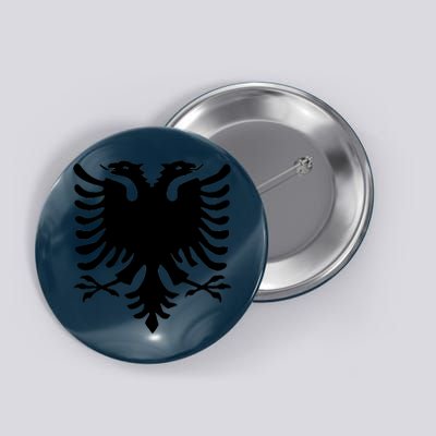 Albanian Flag Eagle Button