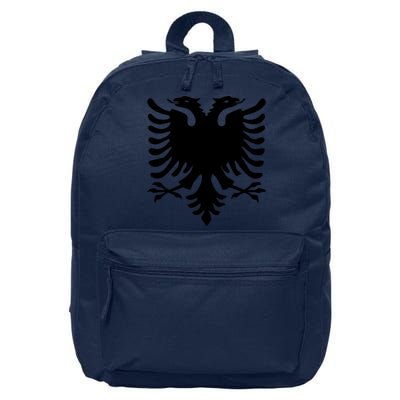 Albanian Flag Eagle 16 in Basic Backpack