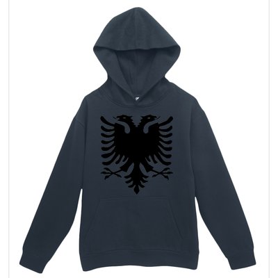 Albanian Flag Eagle Urban Pullover Hoodie