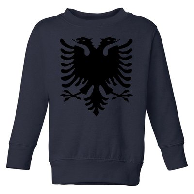 Albanian Flag Eagle Toddler Sweatshirt