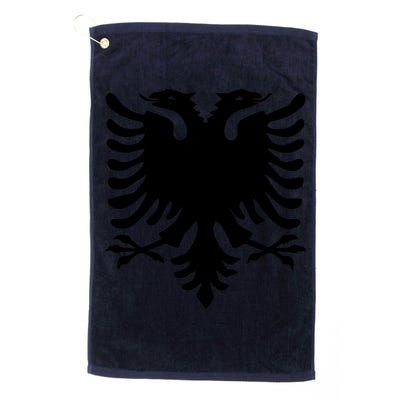 Albanian Flag Eagle Golf Towel