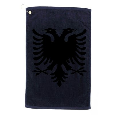 Albanian Flag Eagle Platinum Collection Golf Towel