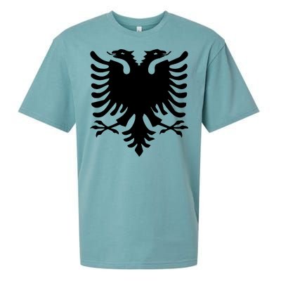 Albanian Flag Eagle Sueded Cloud Jersey T-Shirt