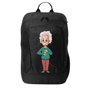 Albert Einstein Cartoon City Backpack