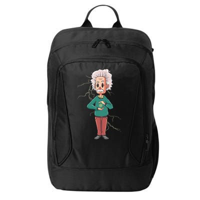 Albert Einstein Cartoon City Backpack