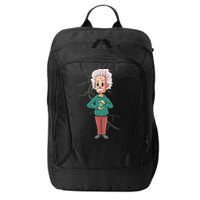 Albert Einstein Cartoon City Backpack