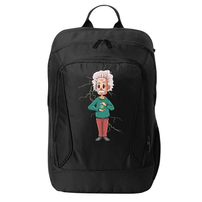 Albert Einstein Cartoon City Backpack