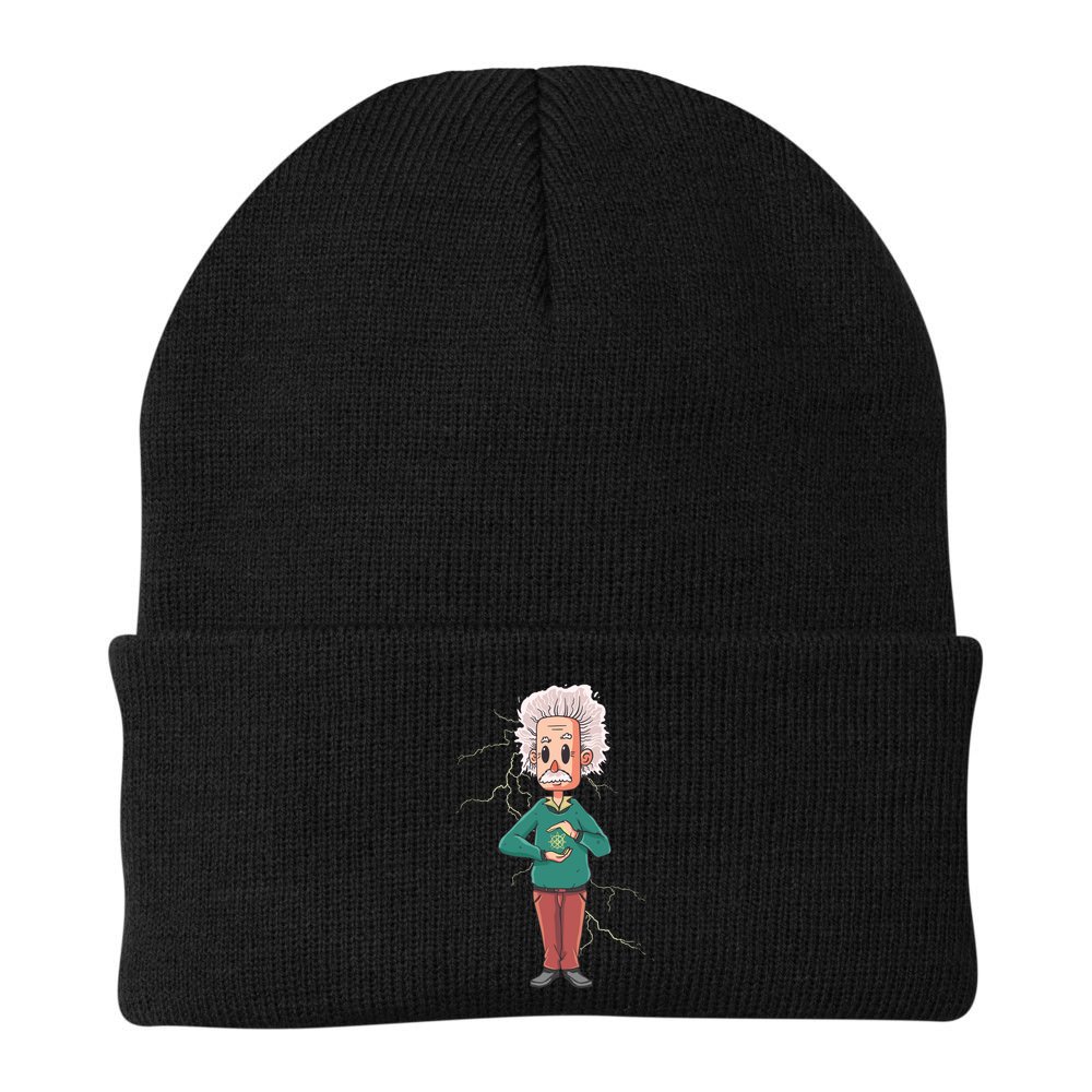 Albert Einstein Cartoon Beanie