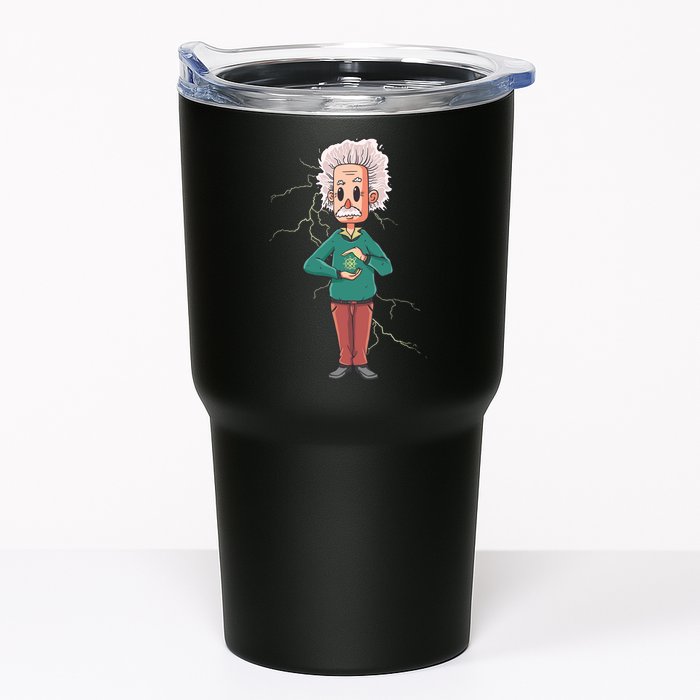 Albert Einstein Cartoon Tumbler