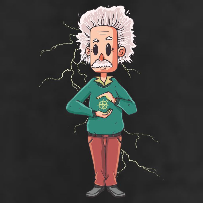 Albert Einstein Cartoon Tumbler