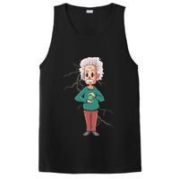 Albert Einstein Cartoon PosiCharge Competitor Tank