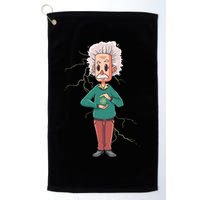 Albert Einstein Cartoon Golf Towel