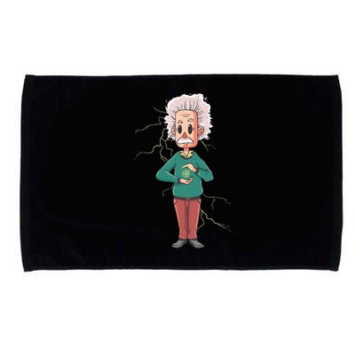 Albert Einstein Cartoon Microfiber Hand Towel