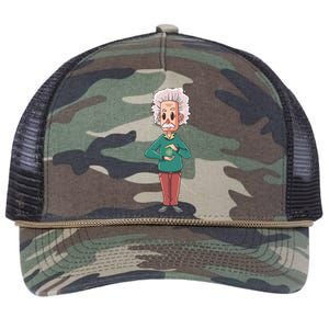 Albert Einstein Cartoon Retro Rope Trucker Hat Cap