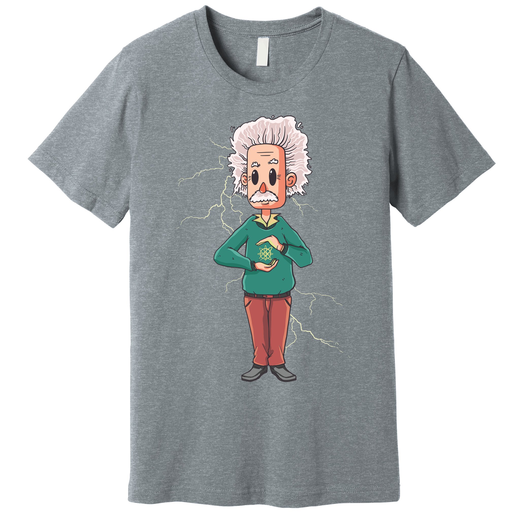 Albert Einstein Cartoon Premium T-Shirt