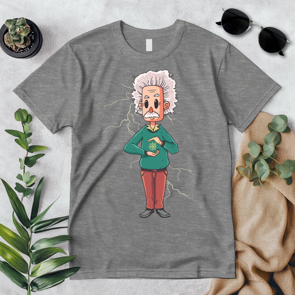 Albert Einstein Cartoon Premium T-Shirt