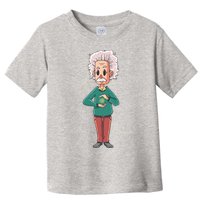 Albert Einstein Cartoon Toddler T-Shirt