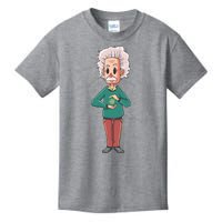 Albert Einstein Cartoon Kids T-Shirt