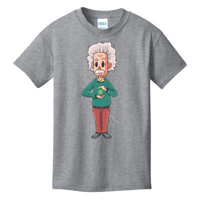 Albert Einstein Cartoon Kids T-Shirt