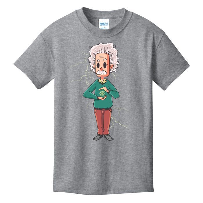 Albert Einstein Cartoon Kids T-Shirt