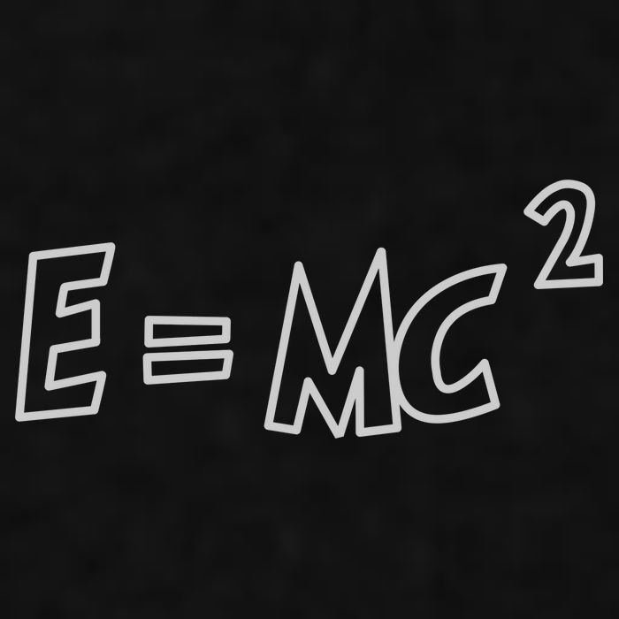 Albert Einstein E=MC2 Equation Ladies PosiCharge Tri-Blend Wicking Tank