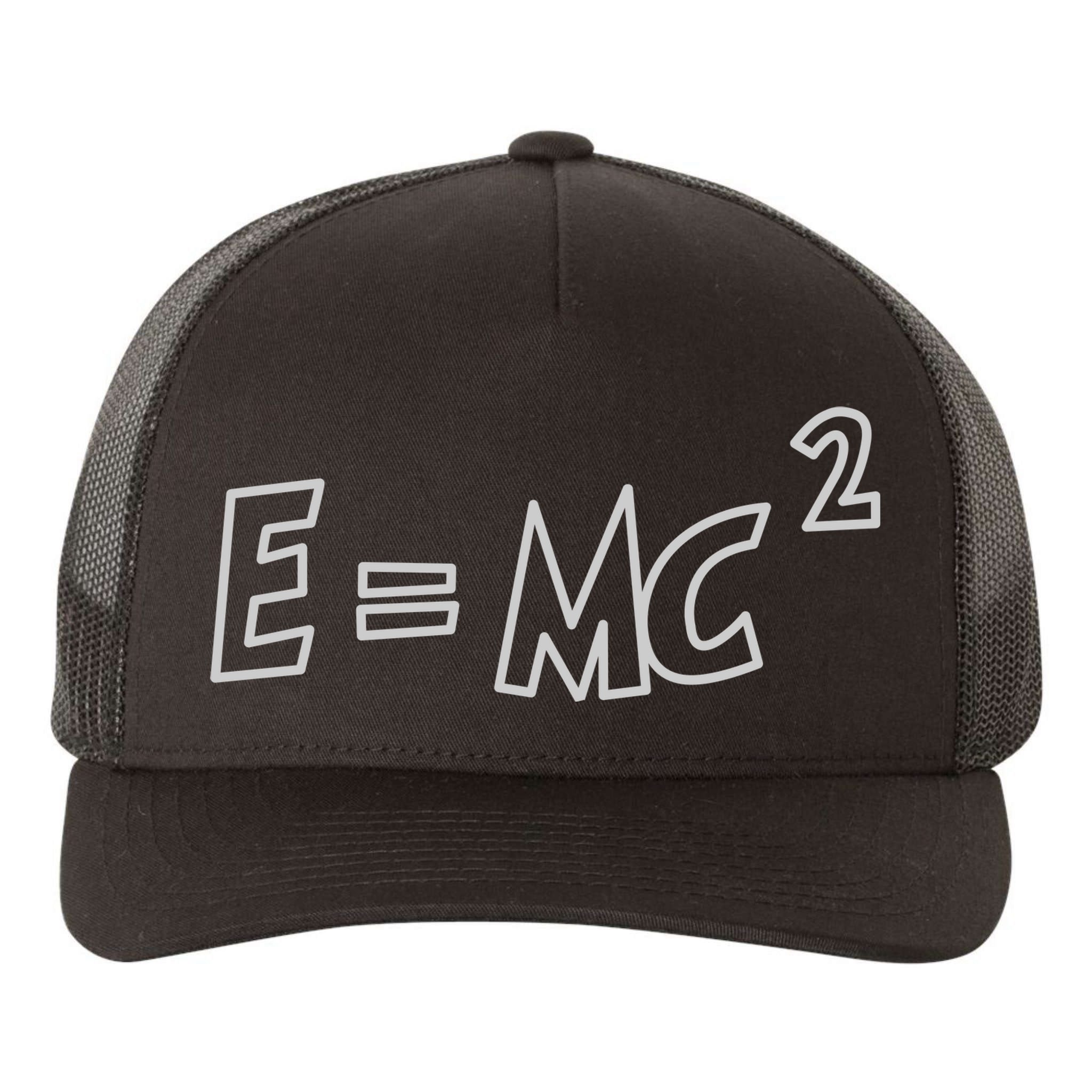 Albert Einstein E=MC2 Equation Yupoong Adult 5-Panel Trucker Hat