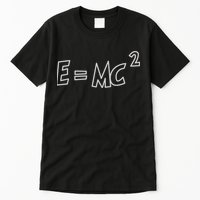 Albert Einstein E=MC2 Equation Tall T-Shirt