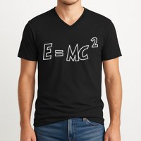 Albert Einstein E=MC2 Equation V-Neck T-Shirt