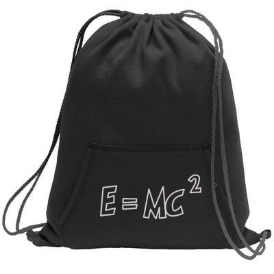 Albert Einstein E=MC2 Equation Sweatshirt Cinch Pack Bag