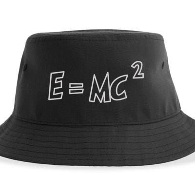 Albert Einstein E=MC2 Equation Sustainable Bucket Hat