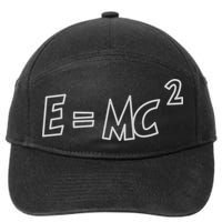 Albert Einstein E=MC2 Equation 7-Panel Snapback Hat