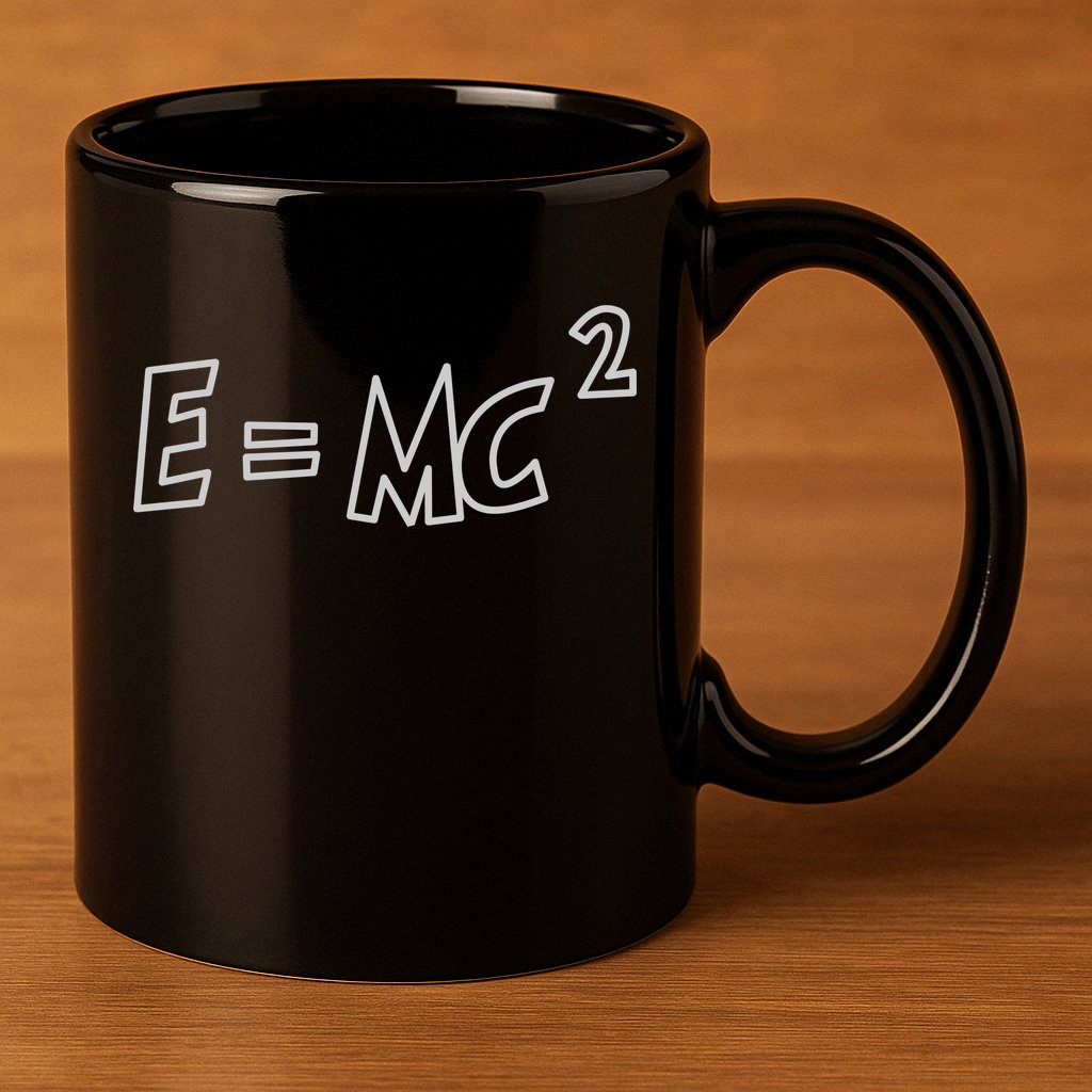 Albert Einstein E=MC2 Equation 11oz C Handle Ceramic Mug