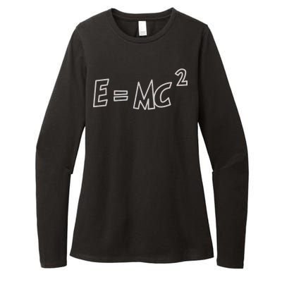 Albert Einstein E=MC2 Equation Womens CVC Long Sleeve Shirt