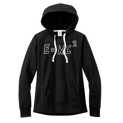 Albert Einstein E=MC2 Equation Women's Fleece Hoodie