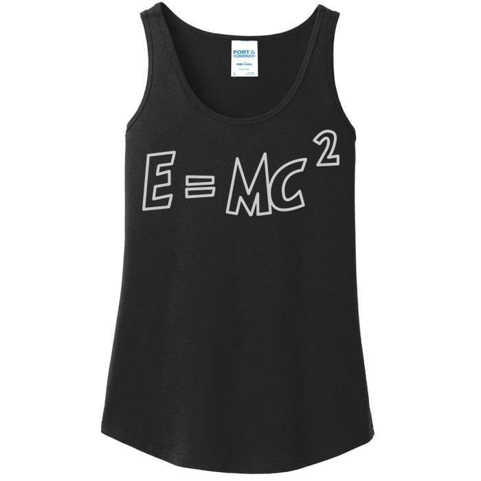 Albert Einstein E=MC2 Equation Ladies Essential Tank