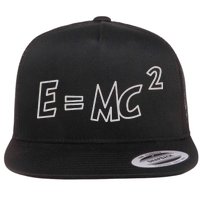 Albert Einstein E=MC2 Equation Flat Bill Trucker Hat