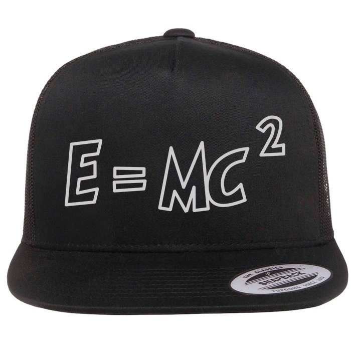 Albert Einstein E=MC2 Equation Flat Bill Trucker Hat