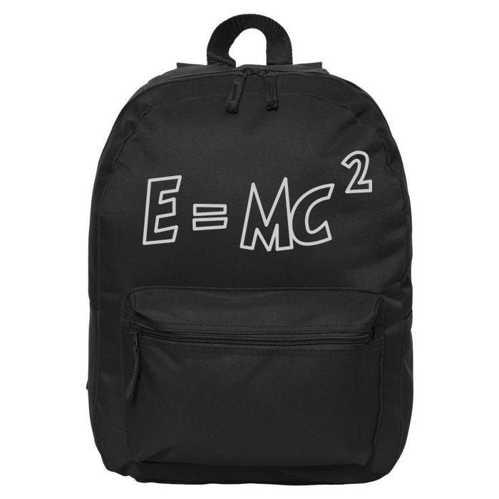 Albert Einstein E=MC2 Equation 16 in Basic Backpack