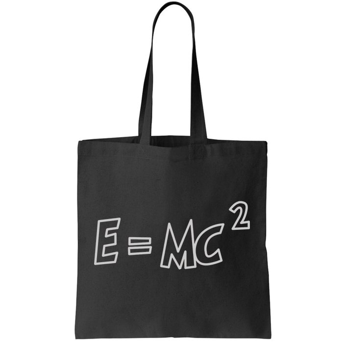 Albert Einstein E=MC2 Equation Tote Bag