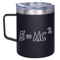 Albert Einstein E=MC2 Equation 12oz Stainless Steel Coffee Mug