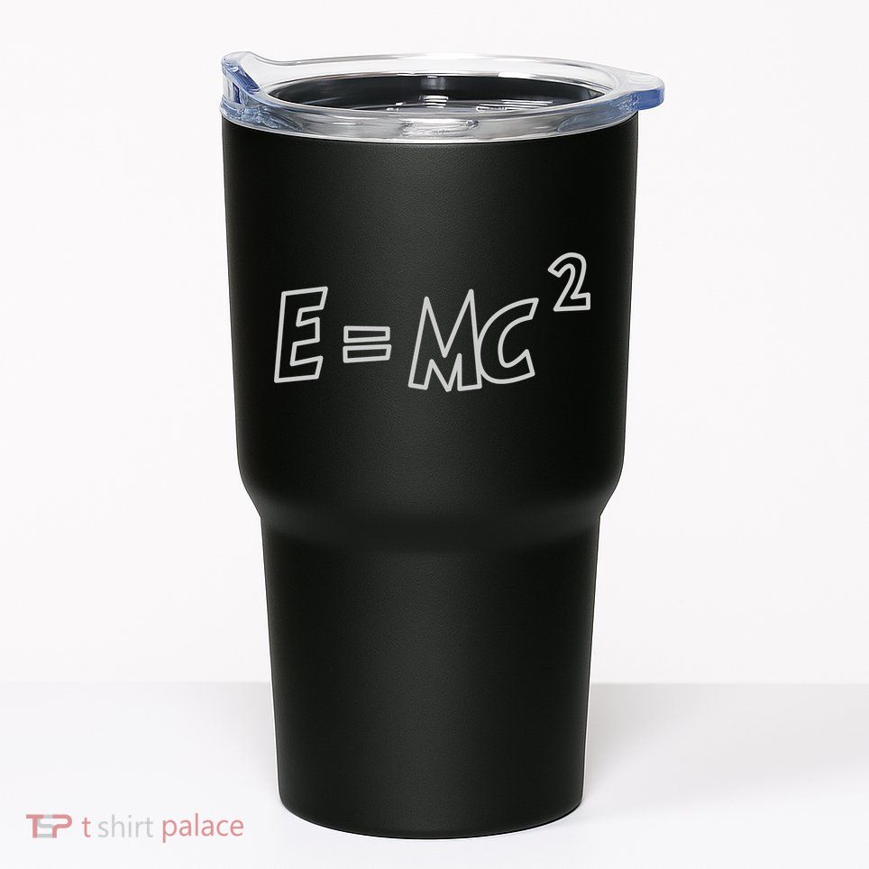 Albert Einstein E=MC2 Equation Tumbler