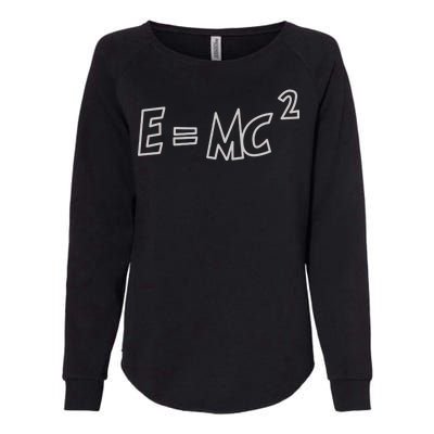 Albert Einstein E=MC2 Equation Womens California Wash Sweatshirt