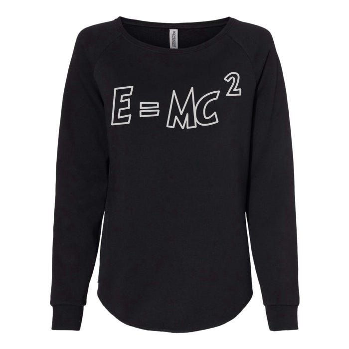 Albert Einstein E=MC2 Equation Womens California Wash Sweatshirt