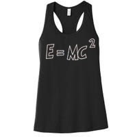 Albert Einstein E=MC2 Equation Women's Racerback Tank