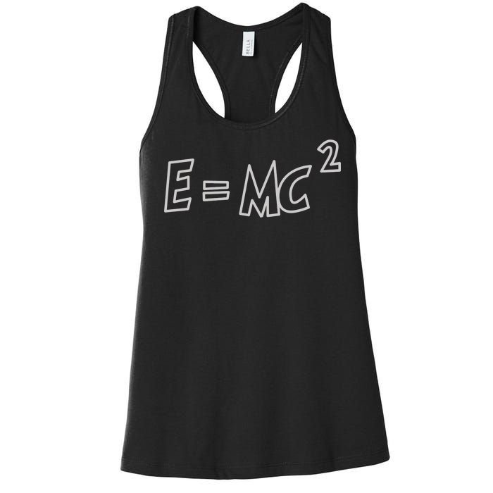 Albert Einstein E=MC2 Equation Women's Racerback Tank