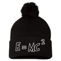 Albert Einstein E=MC2 Equation Pom Pom 12in Knit Beanie